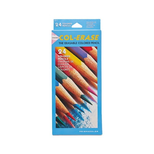 Prismacolor Col-Erase Pencil w/Eraser 24 Assorted Colors/Set 20517