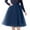 Dark Blue, variant on Dpytoraw Womens Pleated Knee Length Skirt Adult Tutu Dancing Skirt Blue One Size