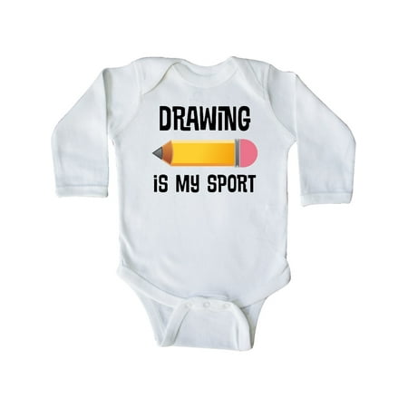 

Inktastic Drawing Is My Sport Gift Baby Boy or Baby Girl Long Sleeve Bodysuit