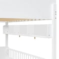 thumbnail image 7 of Bellemave Bunk Bed with Storage Shelves, Wooden Twin Over Twin Bunk Beds with with Bookshelf and Ladder, Ladder Can be Changed Left or Right, No Box Spring Required,White, 7 of 7