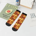 thumbnail image 7 of Pofeuu Autumn Mosaic Maple Leaves Print 30cm Socks, Adult Running Hiking Socks for Youth and Adult, 7 of 7