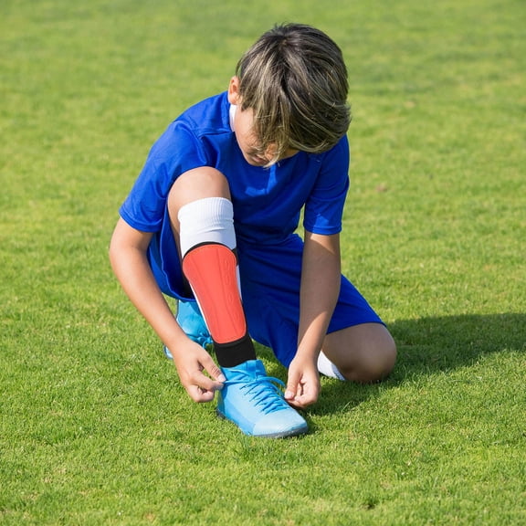 OUNONA 2pcs Girls Soccer Shin Guards with Ankle Support Ergonomic Design for Fan Gear