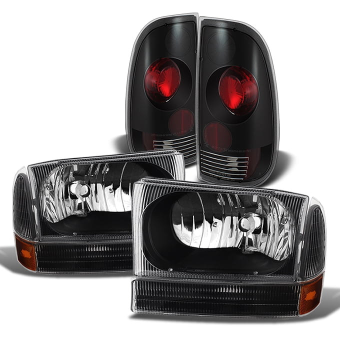 Fit 99-04 Ford F250/350/450/550 Superduty Smoked Headlights Signal+Tail Lights