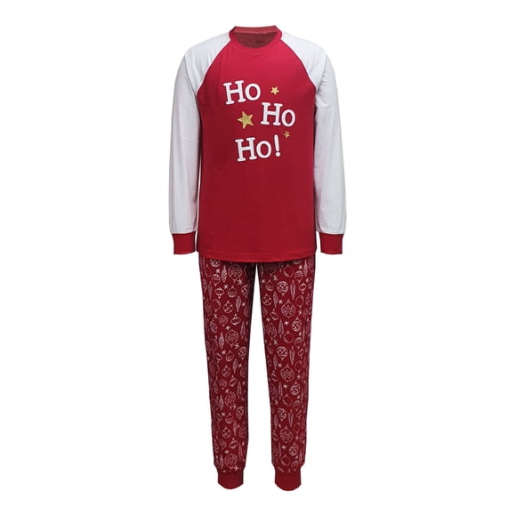 Family PJs Intimates Red Set Holiday Pajamas L