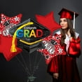 thumbnail image 7 of PMU Congrats Grad Cap Balloon Bouquet | Graduation Decoration Mylar Balloons | Graduation Balloons Class of 2024 Decor | Celebrate Success with Vibrant Grad Balloon | Red (5/Pkg) Pkg/1, 7 of 7