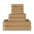 thumbnail image 3 of Luxurious Soft Cotton 8-Piece Towel Set, Coffee by Blue Nile Mills, 3 of 9