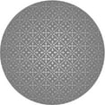 thumbnail image 1 of Ahgly Company Machine Washable Indoor Round Transitional Dark Gray Area Rugs, 3' Round, 1 of 7