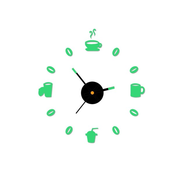 Pompotops DIY Luminous Stereo Digital Wall Clock Creative Wall Sticker Clock Living Room Decoration Clock Clearance