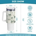 thumbnail image 3 of Crowds Of Cats 40 oz Tumbler with Handle Insulated&nbsp;Travel Mug&nbsp;Lid Straw Leak Proof Steel Vacuum Water Bottles Glasses Fits in Car Cup Holder, 3 of 7