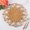Caramel, variant on Fennco Styles Hand Twisted Rattan Placemat 15" Round, 1- Piece - White Boho Flower Table Mat Heat Resistant Insulation for Home, Boho Décor, Dining Table, Banquets, Special Events