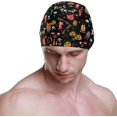 thumbnail image 2 of FYBTO Swimming Cap Trick or Treat Owl Colorful Unisex Adult FYBTO Polyester, 2 of 4