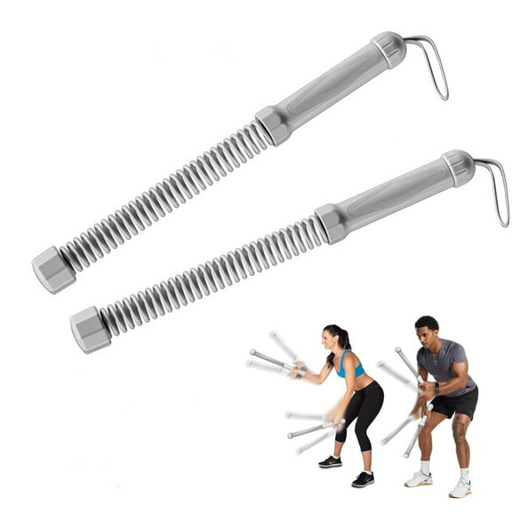 Weighted Ropeless Battle Ropes, Heavy Duty Workout Rope for Home Gym with Non-Slip Handles, Portable Arm Exerciser Rope for Strength Building, HIIT and Low-Impact Aerobic Training for Men & Women