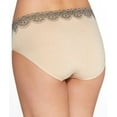 thumbnail image 2 of Women's Bali 2362 One Smooth U All-Around Smoothing Hi-Cut Panty (Nude/Black Lace 9), 2 of 2