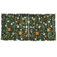 thumbnail image 7 of Yayeee Kitchen Curtains Tier Set of 2 Light Filtering 57"x24" Over Sink Window Panels, Orange Flowers, 7 of 7