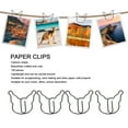 thumbnail image 4 of Clips Papier, Résistance au Glissement Léger 100pcs Clips Papier Multifonctions pour l'École, 4 of 8
