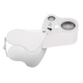 thumbnail image 3 of Double Lens Magnifier, Magnifier, Durable 30X 60X Double Lens Lightweight With A Slotted End For  Home Coin Gems, 3 of 8