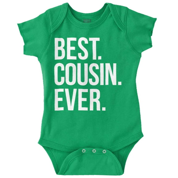 Best Cousin Ever Family Relatives Romper Boys or Girls Infant Baby Brisco Brands 12M