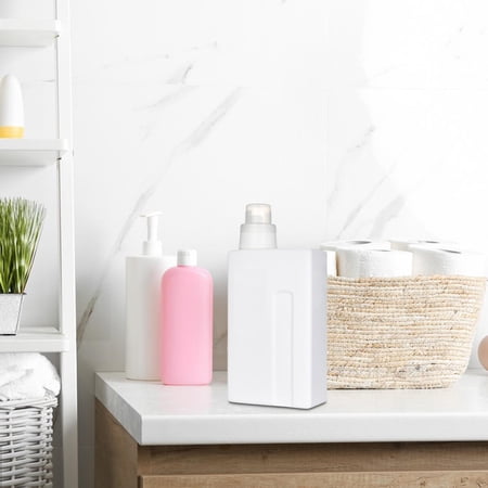 1000ml Laundry Empty Bottles Reusable Soap Liquid Storage Leakproof with Lid s Bottle Large Capacity for Countertop Bathroom Home 1pcs Without Label