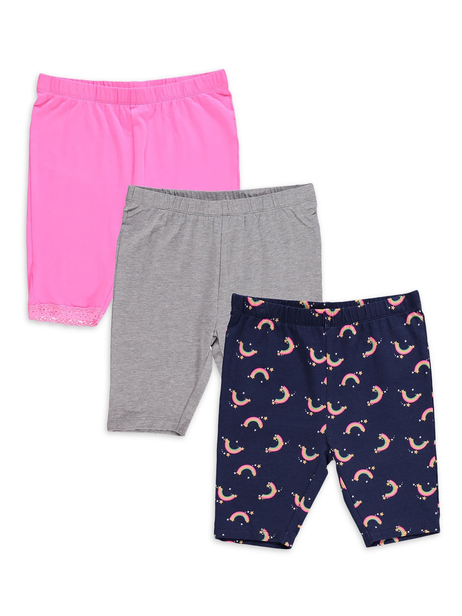 Freestyle Revolution Freestyle Revolution Toddler Girls Knit Bike Shorts, 2Pack (2T4T