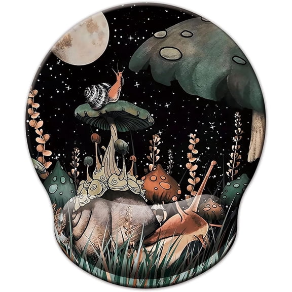 LQCrafK Mouse Pad with Wrist Support, Ergonomic Mouse Pad with Memory Foam Wrist Rest Cushion, Non-Slip Rubber Base Gaming Mice Pad for Home Office Computer Laptop