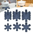 thumbnail image 5 of Piwvid Pan Pot Protectors, Larger & Thicker Pan Protector with Stars, Set of 12 and 3 Different Sizes, Gray Pot Separator Pads for Stacking and Protecting Your Cookware, 5 of 5
