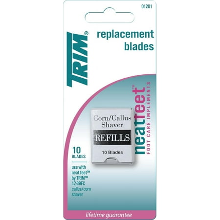 Trim Callus Shaver Replacement Blades, 10 Ct