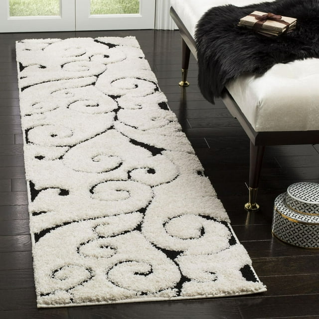 SAFAVIEH Florida Douglas Floral Vines Shag Area Rug