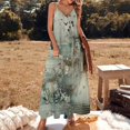thumbnail image 3 of Sandpiperchains_a_scrapbooking_background_in_the_theme_of_sur_eedd2454-33c3-4d97-9ba7-1ece1fb999d7_3 Women's Summer Dresses 2025 Beach Casual Sleeveless Floral Print Tank Loose Sundress, 3 of 8