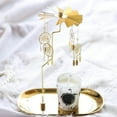 thumbnail image 3 of fastboy Gold Candle Holder Rotating Tea Light Holder Candleholder Decor F, 3 of 7