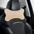 thumbnail image 4 of Almohada para el cuello del coche, cómodo diseño ergonómico, reposacabezas para la mayoría de los coches Beige, 4 of 8