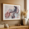 thumbnail image 5 of Marbled Grey Pink Watercolor  - Painting Abstract Modern Art Pastel Geometric Minimalist Surrealism Boho Unframed Wall Art Print 20 x 28 inches, 5 of 7