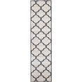 thumbnail image 4 of Unique Loom Trellis Collection Area Rug - Austin (2' 7" x 10' Runner Beige and Black/Beige), 4 of 13