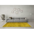 thumbnail image 3 of Ahgly Company Machine Washable Indoor Rectangle Persian Yellow Traditional Area Rugs, 8' x 12', 3 of 4