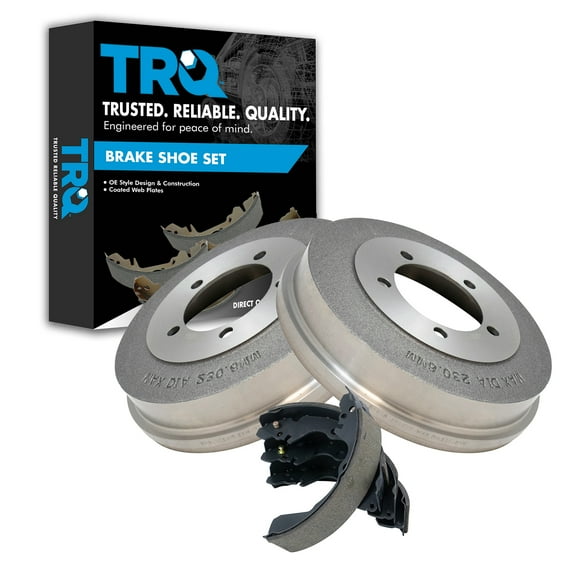 TRQ Rear Brake Drum & Shoe Kit Fits Select Dodge Chrysler Eagle Mitsubishi