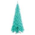 thumbnail image 1 of Vickerman 5.5' Aqua Fir Artificial Christmas Tree with 300 Aqua LED Lights, 1 of 1
