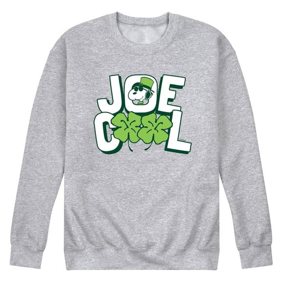 Peanuts - Joe Cool Shamrocks - Men's Crew Fleece Sweatshirt