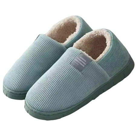 

Women s Slippers Indoor and Outdoor Faux Fur Lined Winter Slip-On Shoes with Cushion Memory Foam Warm Plush Tweed