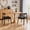 Black, variant on MAYEERTY Set of 2 Modern Dining Chairs, Solid Wood Legs & Woven Rope for Dining Room, Natural-black