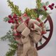 thumbnail image 4 of Rueda De Madera De Navidad De 45 Cm Para Puerta Delantera, Decoración De Bayas De Pino, Corona Colgante Con Lazo Para Interior Y Exterior seitruly HA039326-00, 4 of 6