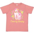 thumbnail image 3 of Inktastic I Love My Mommy Unicorn with Pink and Yellow Flowers Boys or Girls Toddler T-Shirt, 3 of 5