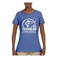 thumbnail image 2 of Wild Bobby, To Fish Or Not To Fish What A Stupid Question, Fishing, Women Graphic Tee, Light Blue, Small, 2 of 4