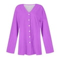 thumbnail image 5 of Cárdigan de manga larga para mujer, moda informal, cómodo, color, blusa, abrigo para mujer, 5 of 5