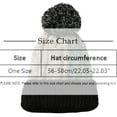 thumbnail image 3 of Hats Bomber Hat Ladies' Autumn And Winter Colored Patchwork Checked Knitted Thickened Warm Ear Protecting Wind Proof Wool, 3 of 4