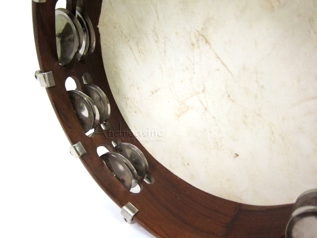 Mid-East Tunable Sheesham Tambourine 10"