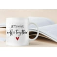thumbnail image 4 of Let''s Make Coffee Together Coffee Mug, Engagement Gifts for Couples Bridal Shower Gift Mr and Mrs Gift Coffee Cups Ceramic 11oz, Couples Gifts Tea Cup, 4 of 5
