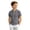 Grey, variant on Usa 250 Shirt Boys Knit Waffle Polo Breathable Blend Soft Soft Everyday Top Kids 4Th of July Shirt Black 3-4 Years
