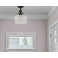 thumbnail image 3 of Innovations Lighting  Bell - 1 Light 12" Semi-Flush Mount Oil Rubbed Bronze/Clear Deco Swirl, 3 of 5