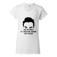 thumbnail image 2 of Internet is a Breeding Ground David Schitt's TV Quote Pop Culture Women's Standard V-Neck Tee, White, Large, 2 of 3