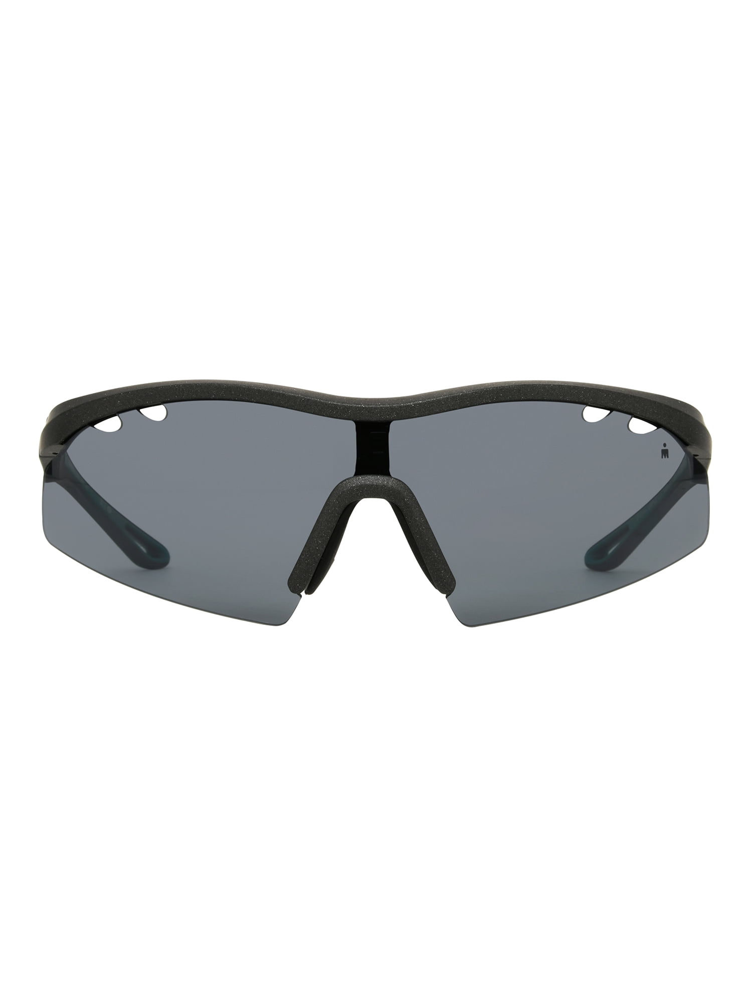 ファム Foster Grant IRONMAN® Black Wrap-Around Men's Polarized Sunglasses