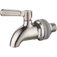 thumbnail image 1 of Grifo para dispensador de bebidas, grifo para barril de vino, cerveza o bebidas, acero inoxidable 304, tamaño de 16 mm, resistente al desgaste, plateado, para barril de cerveza, grifo para vino, 1 of 5